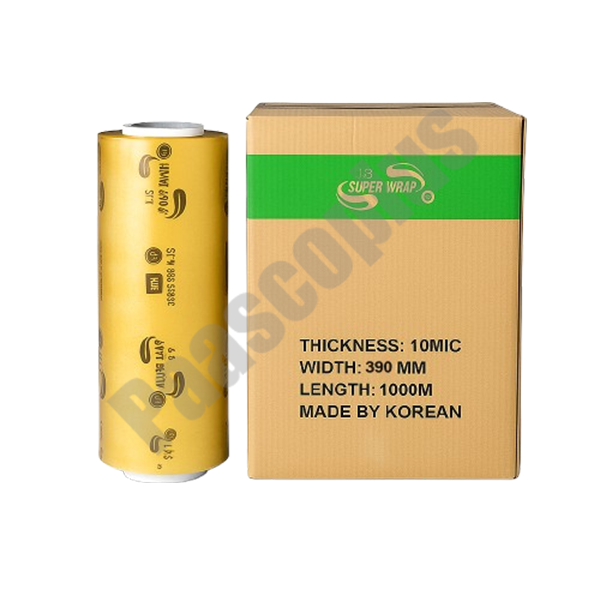 استرچ سوپررپ عرض 39 سانت ضخامت 10 میکرون طول 500 متر